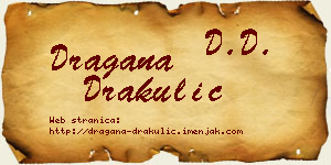 Dragana Drakulić vizit kartica